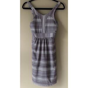 Tehama S Athletic Dress Shelf Bra Straps Tank Stripe Stretch Golf Beach Outdoor